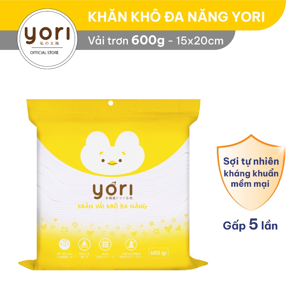 Khăn vải khô đa năng Yori 600gr